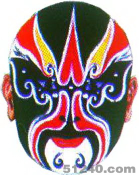 程咬金臉譜 - 程咬金京劇臉譜圖片 - 程咬金臉譜照片