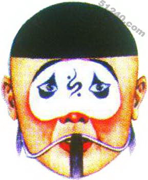 劉祿敬臉譜 - 劉祿敬京劇臉譜圖片 - 劉祿敬臉譜照片
