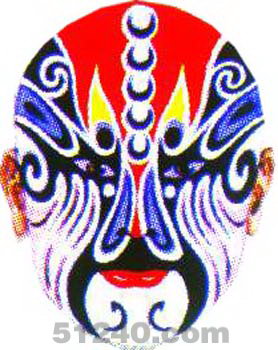 秦明臉譜 - 秦明京劇臉譜圖片 - 秦明臉譜照片