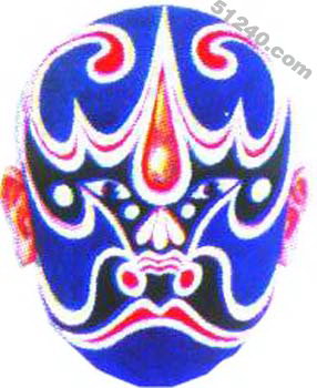 溫天君臉譜 - 溫天君京劇臉譜圖片 - 溫天君臉譜照片
