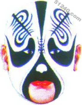 項羽臉譜 - 項羽京劇臉譜圖片 - 項羽臉譜照片