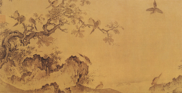 點擊圖片查看原圖 竹石錦雞圖 黃居寀.shtml