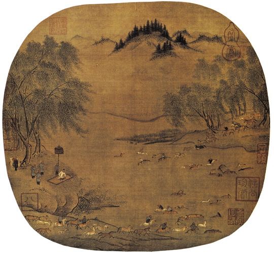 點擊圖片查看原圖 柳塘牧馬圖 陳居中.shtml