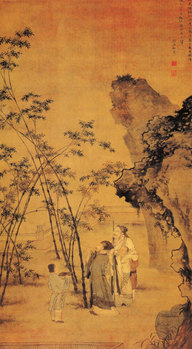 點(diǎn)擊圖片查看原圖 題竹圖 杜堇.shtml
