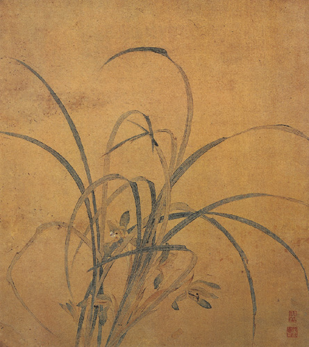 點(diǎn)擊圖片查看原圖 雙鉤蘭花圖 仇英.shtml