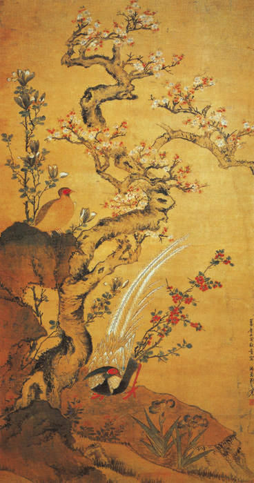 點(diǎn)擊圖片查看原圖 杏花錦雞圖 周之冕.shtml