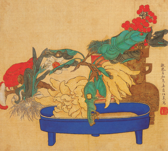 點(diǎn)擊圖片查看原圖 靈芝佛手圖 任薰.shtml