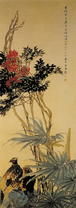 點(diǎn)擊圖片查看原圖 天竺雉雞圖 任頤.shtml