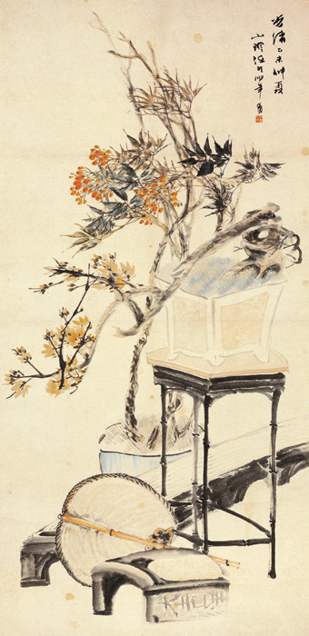 點(diǎn)擊圖片查看原圖 琴硯博古圖 任頤.shtml