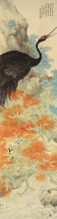 點(diǎn)擊圖片查看原圖 喬松玄鶴圖 任預(yù).shtml