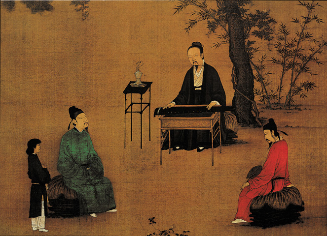 點(diǎn)擊圖片查看原圖 聽琴圖 趙佶.shtml