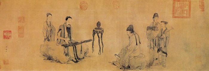 點(diǎn)擊圖片查看原圖 伯牙鼓琴圖 王振鵬.shtml