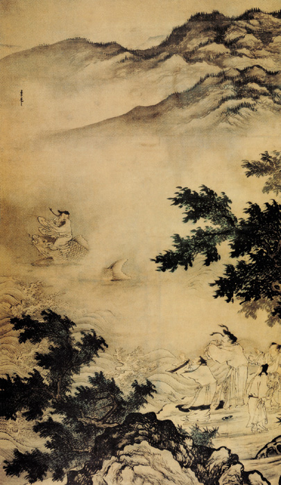 點(diǎn)擊圖片查看原圖 琴高乘鯉圖 李在.shtml