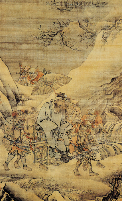 點(diǎn)擊圖片查看原圖 鐘馗夜游圖 戴進(jìn).shtml