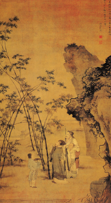 點(diǎn)擊圖片查看原圖 題竹圖 杜堇.shtml