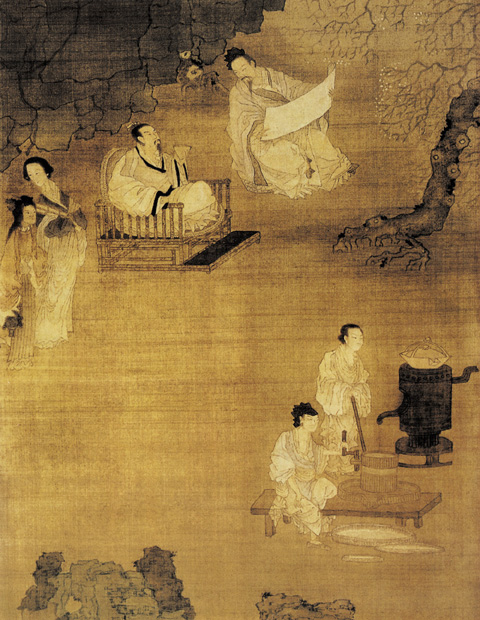 點擊圖片查看原圖 杏園宴集圖 崔子忠.shtml