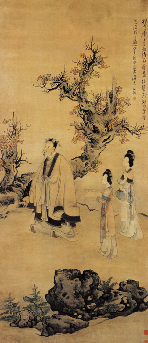 點(diǎn)擊圖片查看原圖 庵簪花圖 陳洪綬.shtml