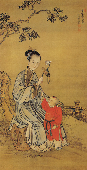 點(diǎn)擊圖片查看原圖 連生貴子圖 冷枚.shtml