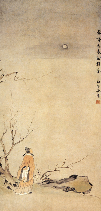 點擊圖片查看原圖 梅下賞月圖 余集.shtml
