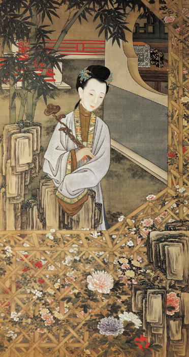 點(diǎn)擊圖片查看原圖 雍正妃行樂圖 佚名.shtml