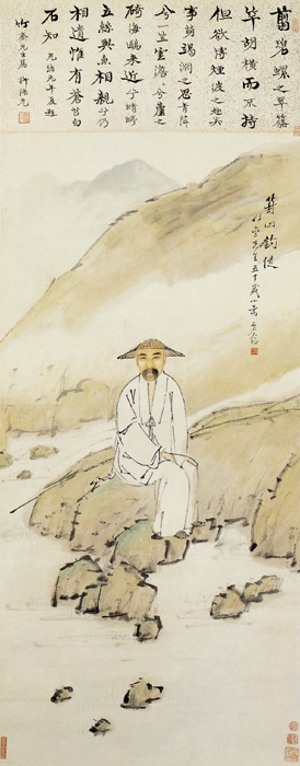 點(diǎn)擊圖片查看原圖 沈麟元葑山釣徒像 虛谷.shtml