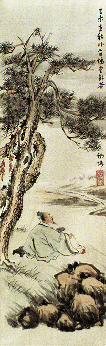 點(diǎn)擊圖片查看原圖 槐堂韻者圖 陳師曾.shtml