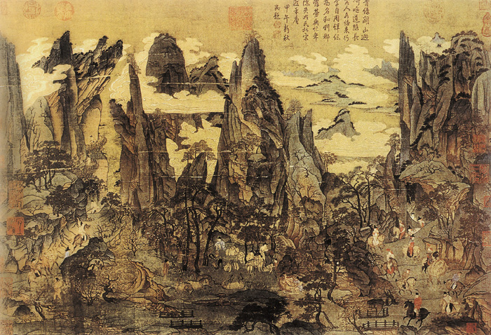 點(diǎn)擊圖片查看原圖 明皇幸蜀圖 李昭道.shtml