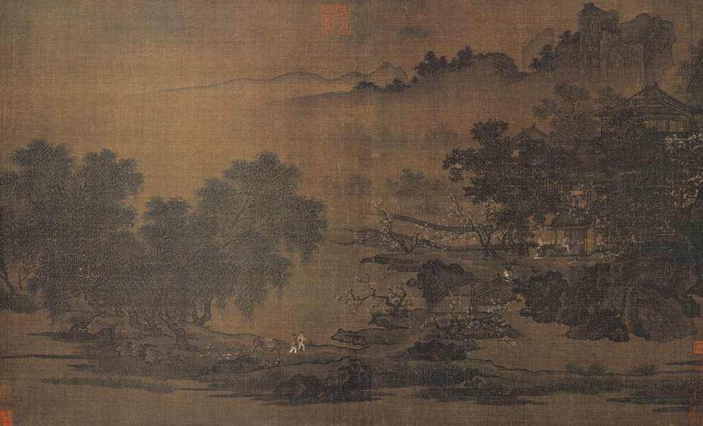 點(diǎn)擊圖片查看原圖 四景山水圖 劉松年.shtml