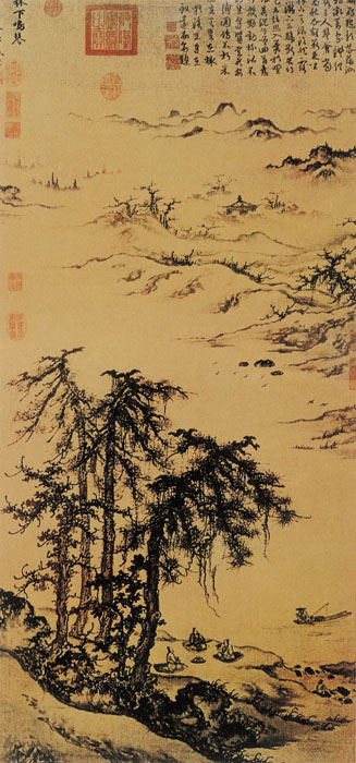 點擊圖片查看原圖 松下鳴琴圖 朱德潤.shtml
