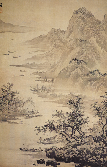 點擊圖片查看原圖 江山漁樂圖 吳偉.shtml