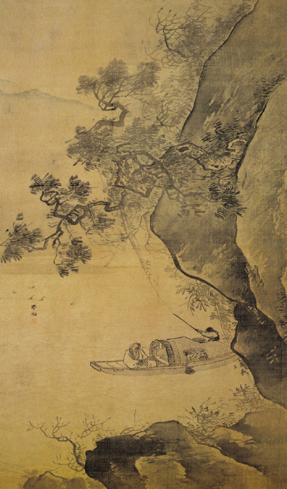 點(diǎn)擊圖片查看原圖 溪山放艇圖 張路.shtml