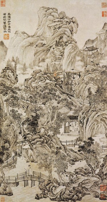 點擊圖片查看原圖 仿黃鶴山樵山水圖 謝時臣.shtml