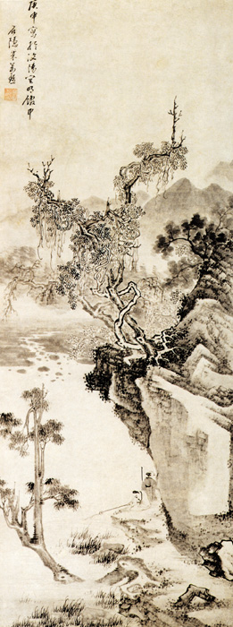 點(diǎn)擊圖片查看原圖 碧溪垂釣圖 米萬鐘.shtml