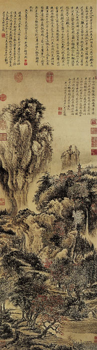 點(diǎn)擊圖片查看原圖 溪山紅樹圖 王翚.shtml