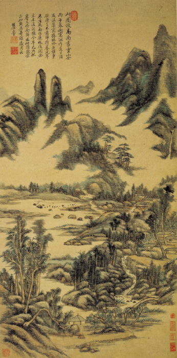 點(diǎn)擊圖片查看原圖 仿高房山云山圖 王原祁.shtml