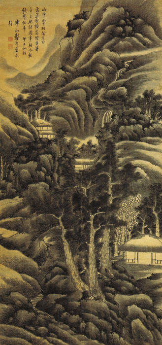 點(diǎn)擊圖片查看原圖 松林書屋圖 龔賢.shtml