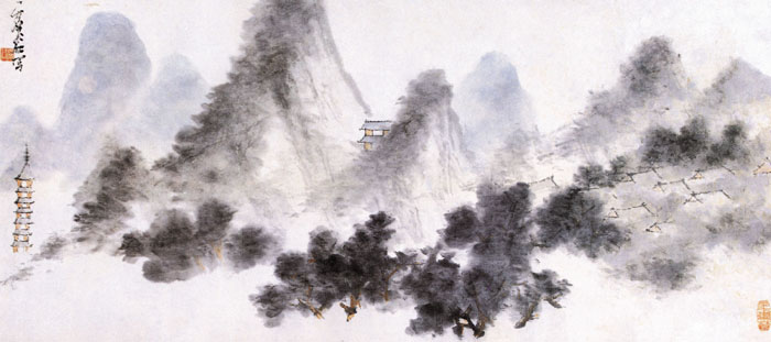 點(diǎn)擊圖片查看原圖 云山塔影圖 虛谷.shtml